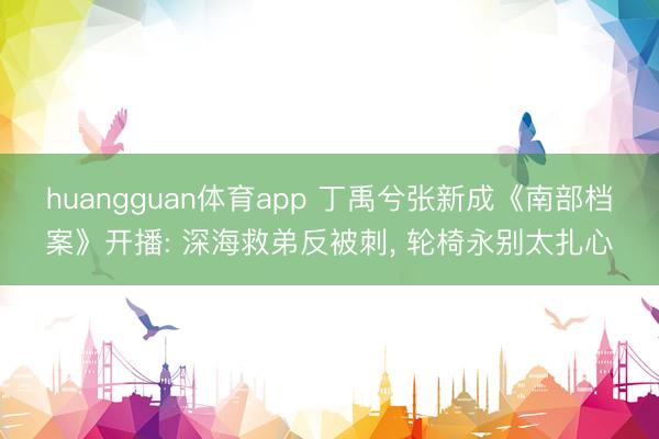 huangguan体育app 丁禹兮张新成《南部档案》开播: 深海救弟反被刺， 轮椅永别太扎心
